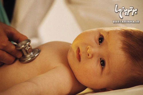 نشانه های غدد لنفاوی، تورم در نوزاد